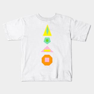 Shapes Within Shapes Kids T-Shirt